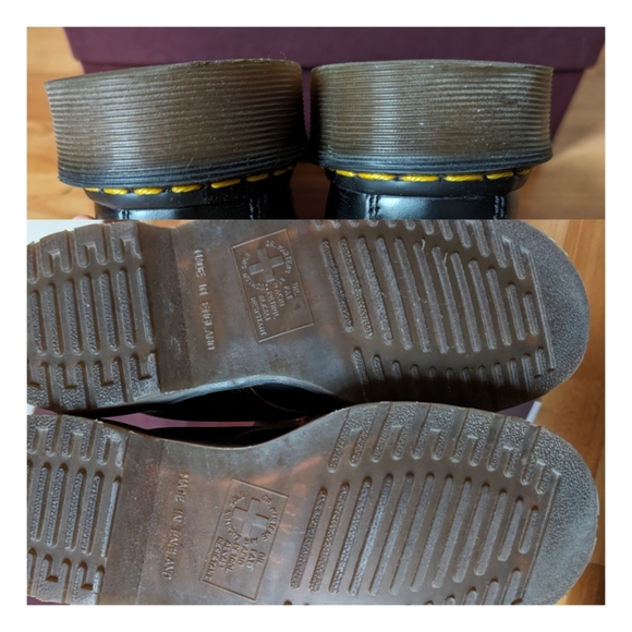 Black Dr. Martens 1460 (8 eye) boots - MADE IN ENGLAND - Like New w/ box kept - Picture 7 of 9